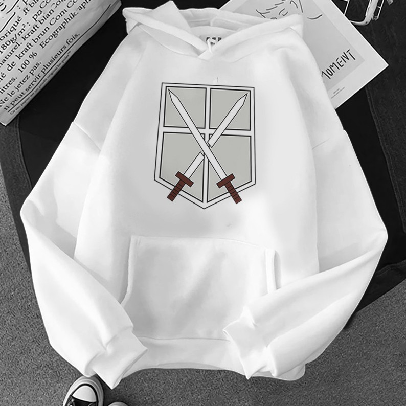 jaket hoodie TRAINEE AOT L-XL jaket anime jaket unik hoodie anime jaket ATACK ON TITAN HOODIE AOT