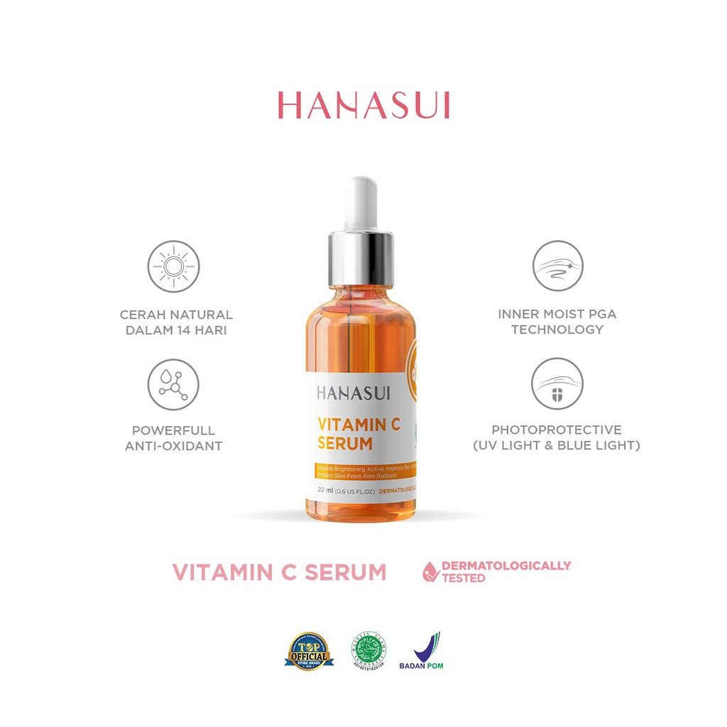 HANASUI SERUM VITAMIN C (kuning) KEMASAN BARU