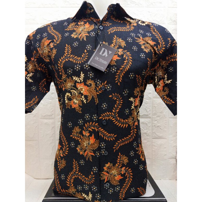 BATIK KATUN PRINTING PRIA DEVONZO TRENDY LENGAN PENDEK