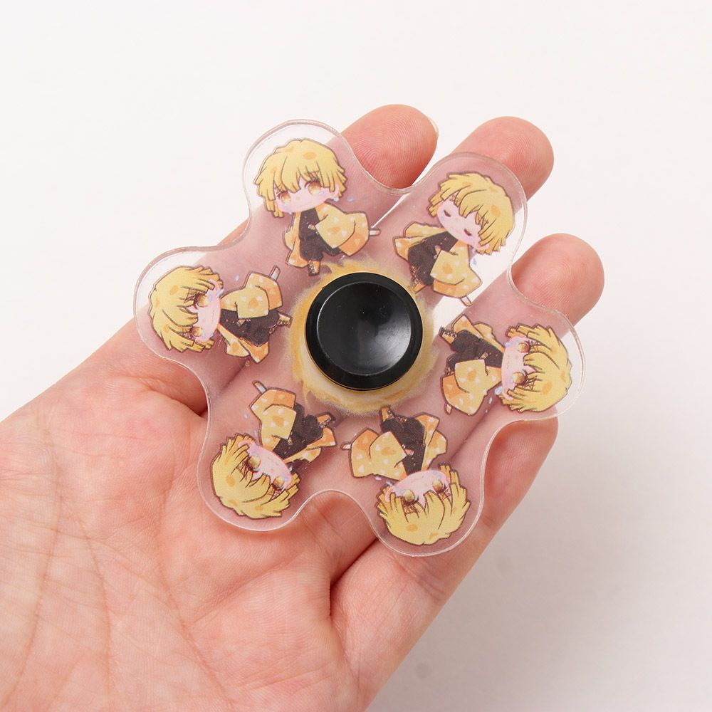 Wonderful Mainan Fidget Spinner Gyro Motif Anime Demon Slayer Untuk Penghilang Stress Anak
