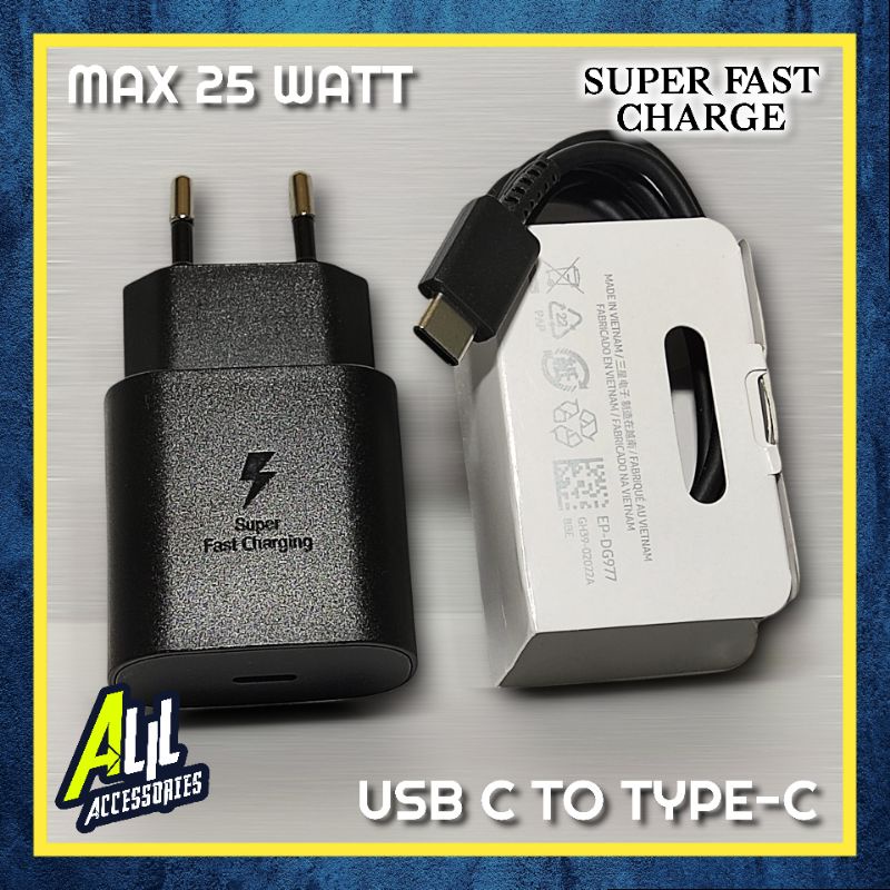 Charger Samsung Galaxy S20 S20 FE S20 Ultra Original usb C to Type-C Super Fast Charging