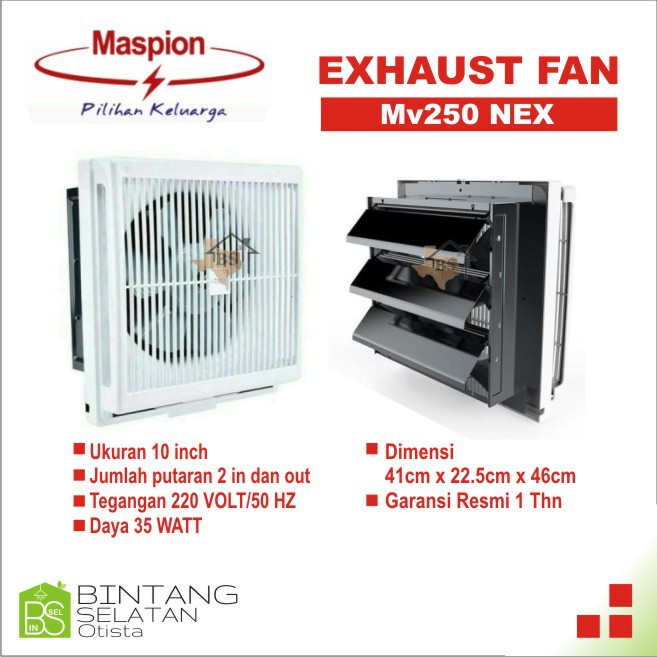 MASPION EXHAUST FAN / VENTILATING MV 250 DINDING