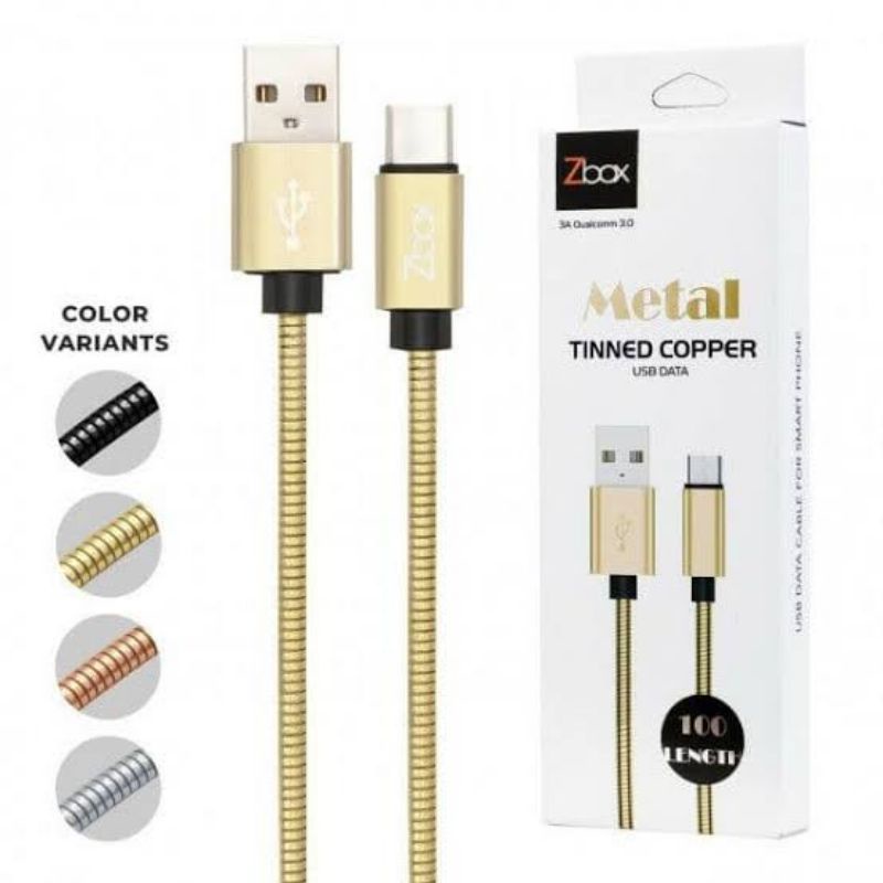 Kabel Data Metal Edition Kabel Micro usb/ Type C/ ipone 5 6 6s 6s+ 7 8 X XR XS 11 12 13 Pro Max By Z-box