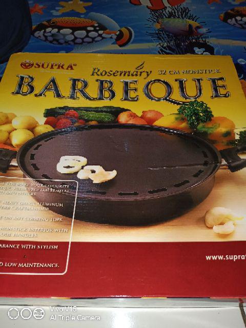 Panci Bbq Pemanggang Supra 32cm / Grillpan Barbeque / Alat Panggang Teflon