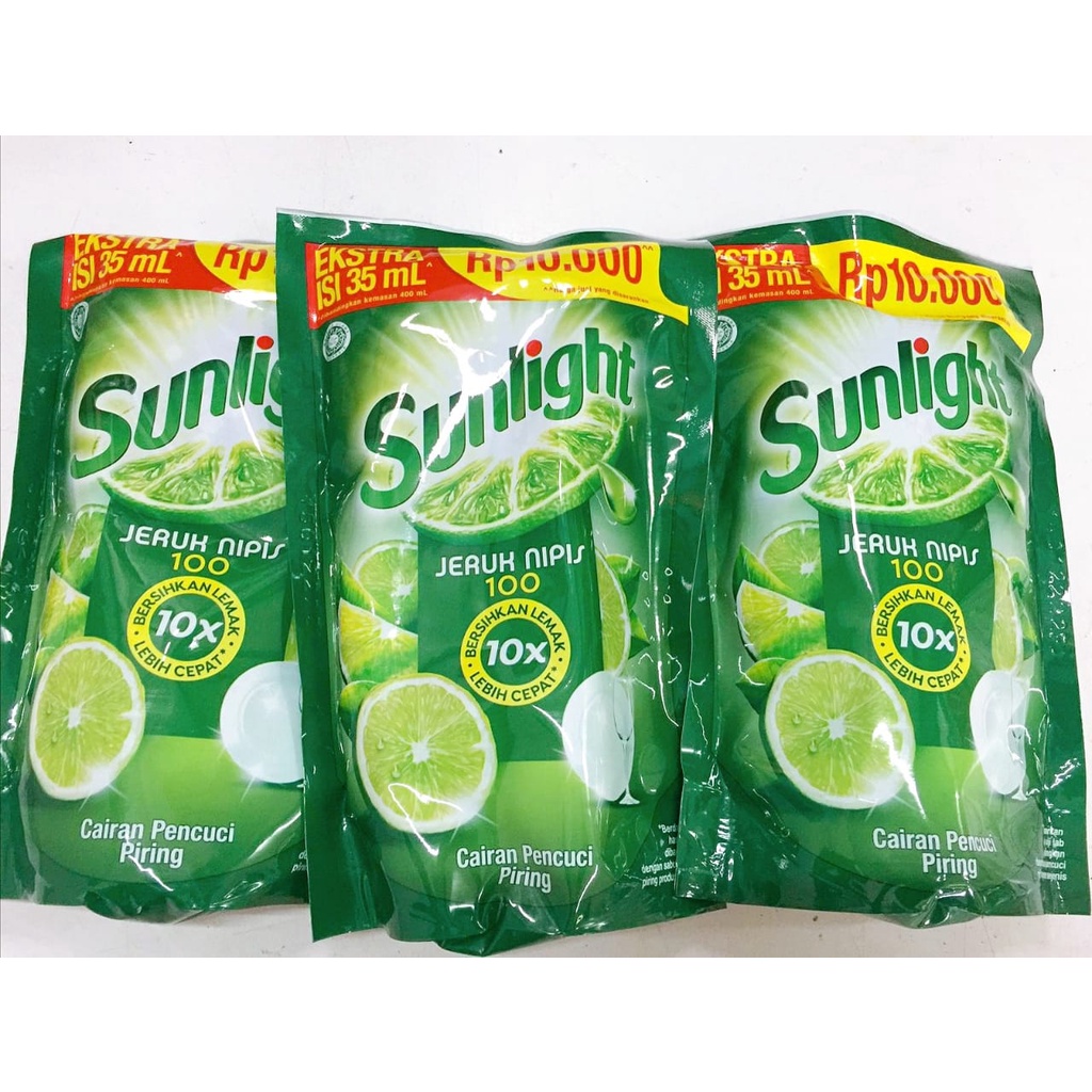 PROMO Brand | Sunlight Jeruk Nipis - Cairan Pencuci Piring | Kemasan Refill 460 ml