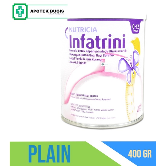 Nutricia Infatrini Powder Susu Bayi dengan Gizi Kurang | Gizi Buruk/Anak Resiko Gagal Tumbuh | 400g