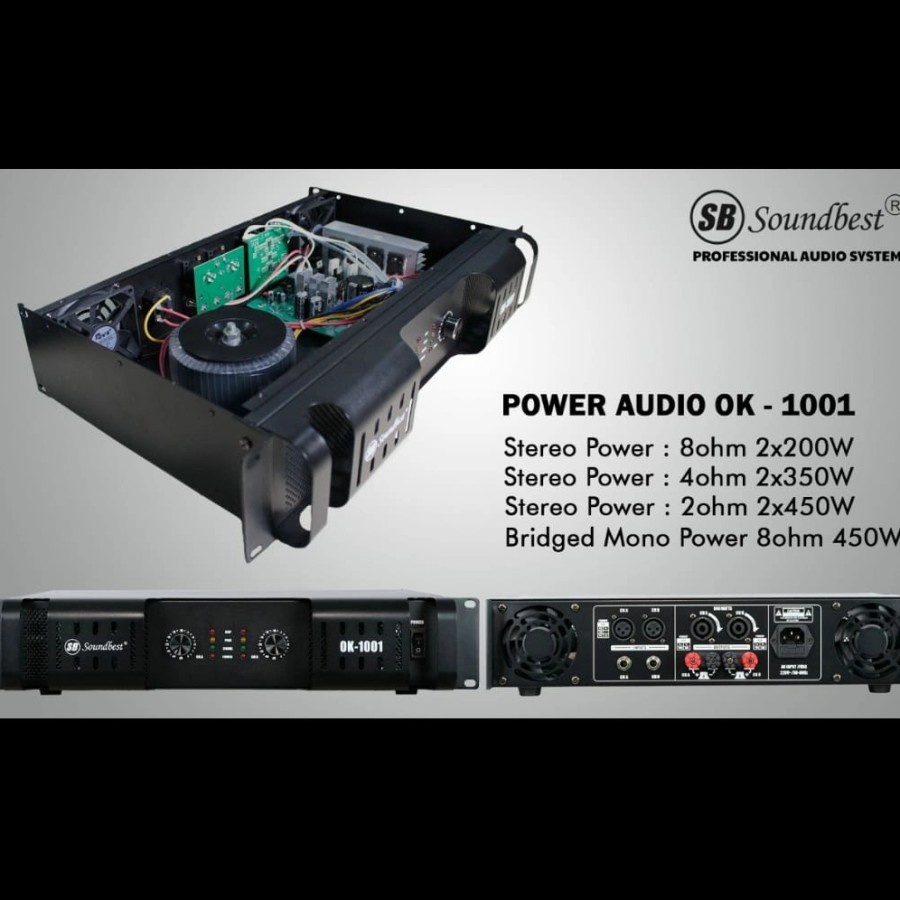 Power Amplifier Soundbest OK-1001 New Original