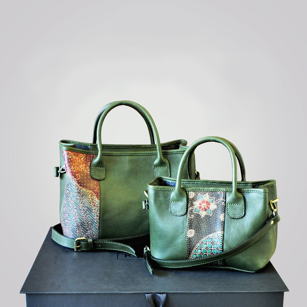 Tas Wanita Kirana Bag - Tas Kulit Batik Tulis by KluiKlui