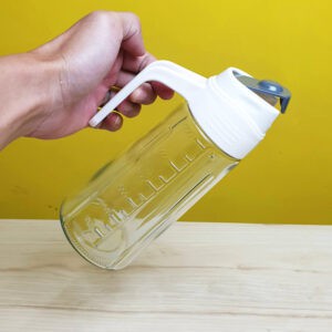 Botol Minyak Goreng / Botol Kecap Cuka Sauce Automatic Lid Glass Oil Bottle[qtop]