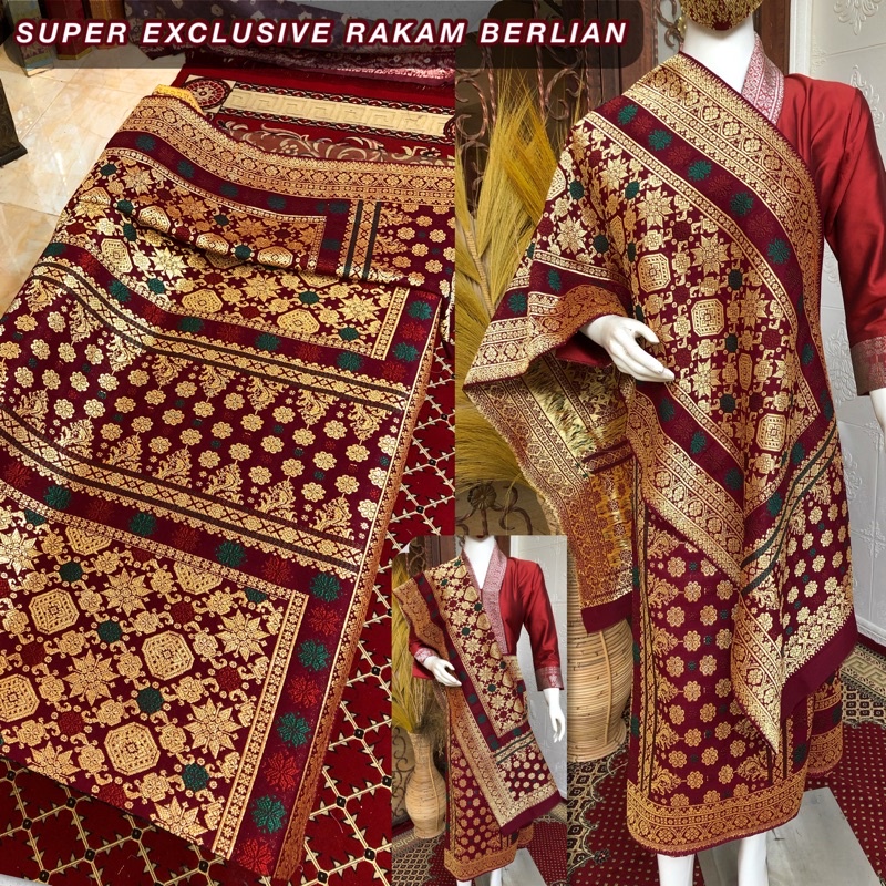 SUPER EXCLUSIVE RAKAM BERLIAN ORI/ Songket Lepus Berlian Rakam ORI/songket tenun asli palembang /ilh