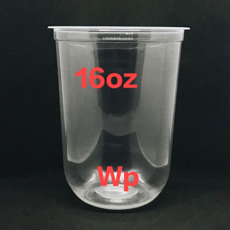 ( 50 Pc )Gelas Cup Plastik Pp 16 Oz Oval /Gelas cup plastic Pp /Cup plastik Pp 16 oz/plastik cup Pp.