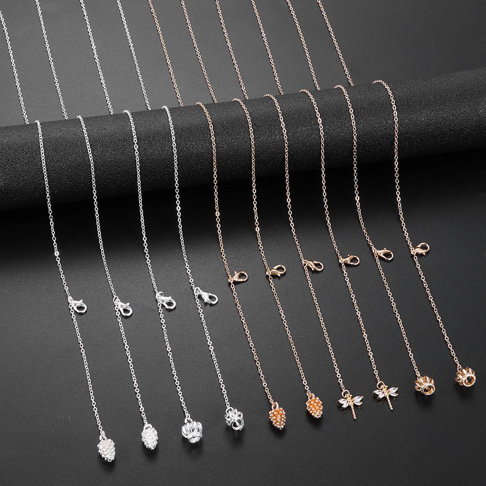 Top Rantai Kacamata Bahan Alloy Warna Silver