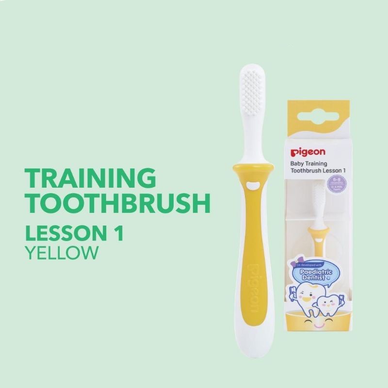 PIGEON Training Toothbrush Lesson 1/2 - Sikat Gigi Bayi