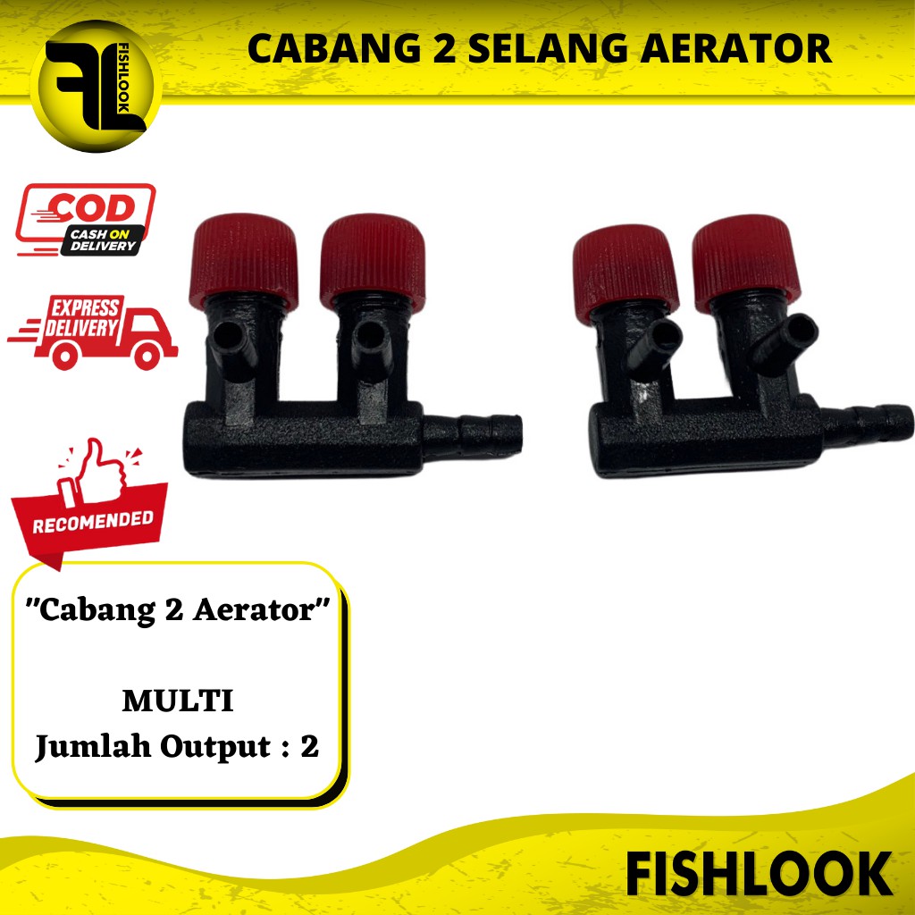 KRAN 2 Cabang LUBANG AERATOR UDARA | AQUARIUM AQUASCAPE MULTI Murah