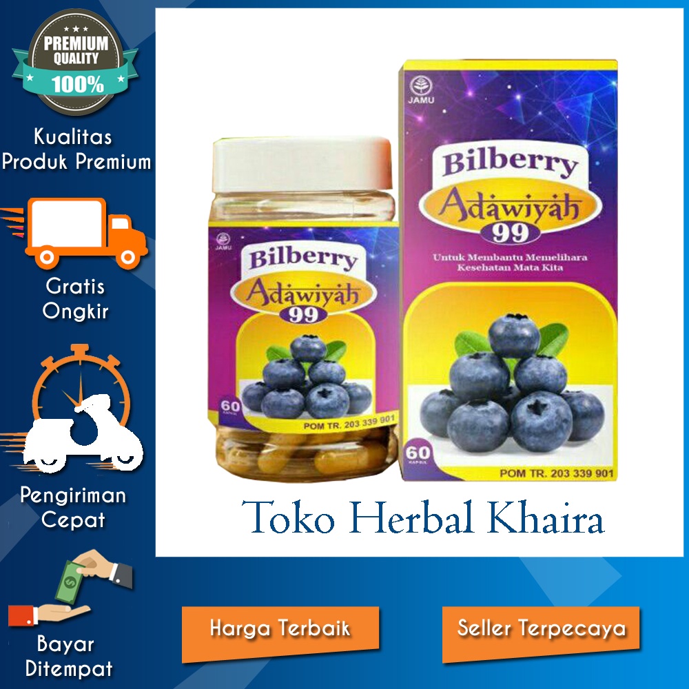 BILBERY BILBERRY ADAWIYAH 99 SUPLEMEN KESEHATAN MATA MINUS KATARAK