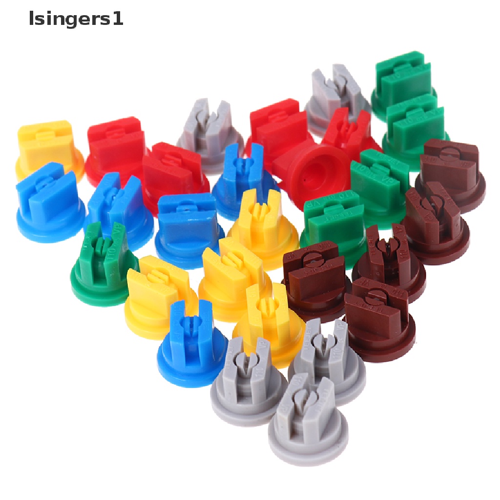 (lsingers1) 5pcs Nozzle Spray Atomisasi Tekanan Tinggi Bentuk Kipas Untuk Irigasi Tanaman