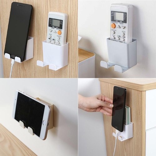 RAK GANTUNG TEMPAT REMOTE AC 2 IN 1 / HOLDER TEMPAT CAS HP 2 IN 1 SERBAGUNA