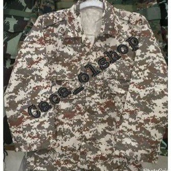 SETELAN BDU BAJU PDL LORENG ARMY DIGITAL GURUN DISHERT + CELANA