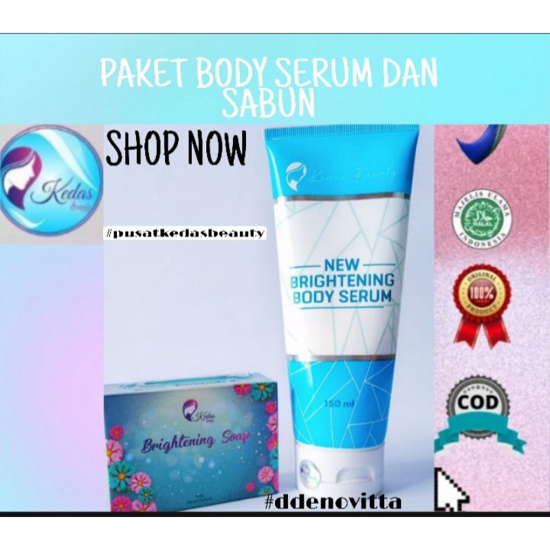 paket kedas beauty body serum dan sabun multifungsi