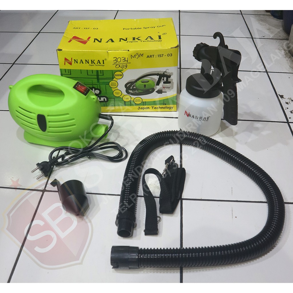 Portable Spray Gun Nankai Atau Mini Compresor Portable Spray Gun