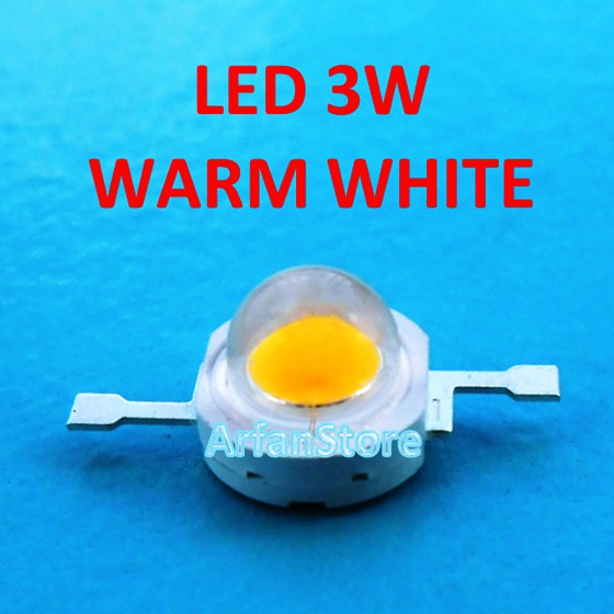 Promo High Power LED 3W Kuning Pijar HPL Warm White 3000 - 3500K