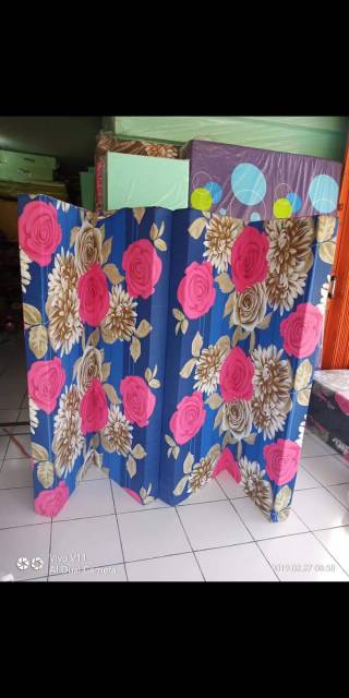 Cover/sarung kasur lipat,lipet 4 inoac. Gratis sarung bantal 2 biji