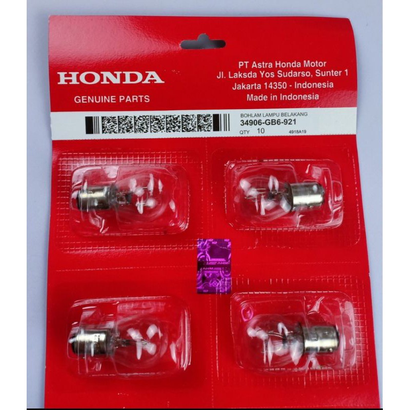 Lampu Rem Honda / Bohlam Belakang HONDA Beat fi Beat karbu,Spacy FI,Supra X,scoopy fi scoopy karbu genio