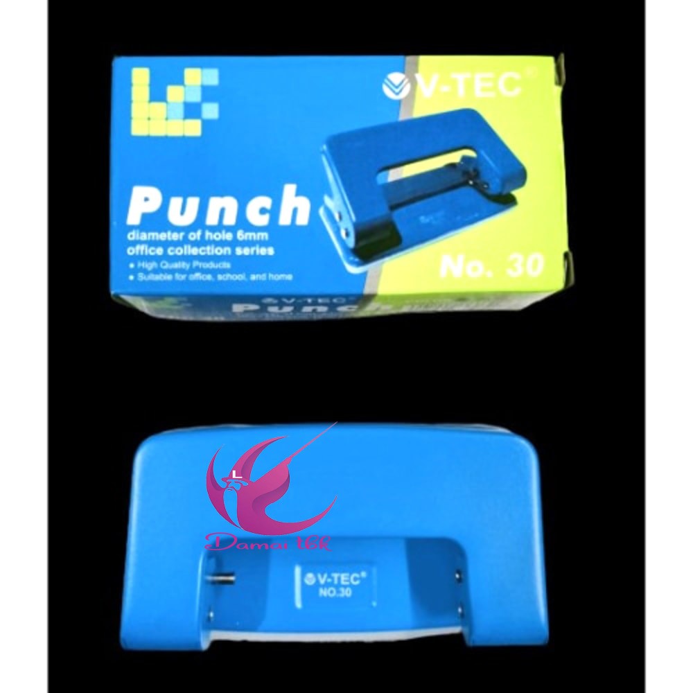 

Punch Hole / pelubang / plong kertas 2 lubang V-TecH NO 30