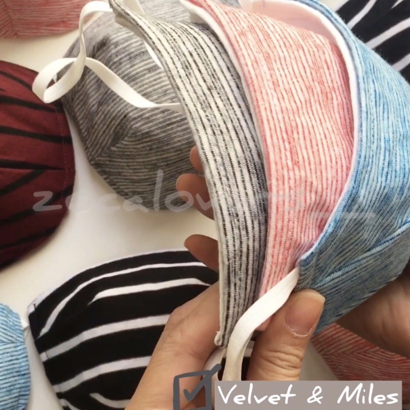 MASKER 4PLY- VELVET &amp; MILES  (DEWASA &amp; ANAK)