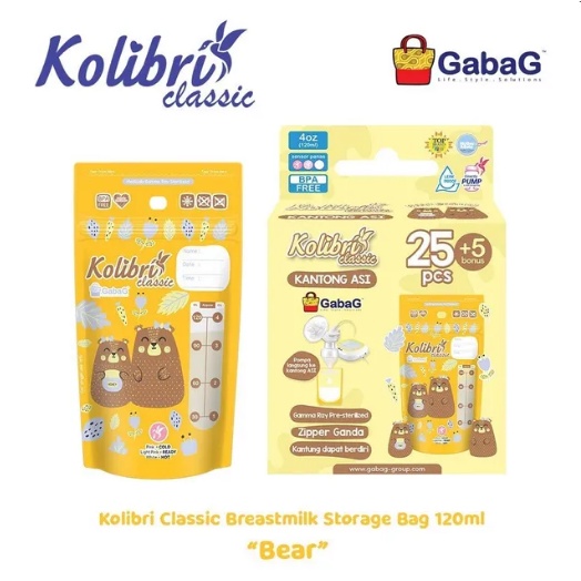 Gabag Kantong Asi Kolibri Classic, Qiutee, Gea 120 ml