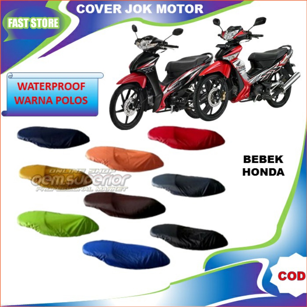 Cover Jok Motor Sarung Jok Motor Honda Revo Blade Supra X 125 Dll / Terbaru / Terlaris / Cod