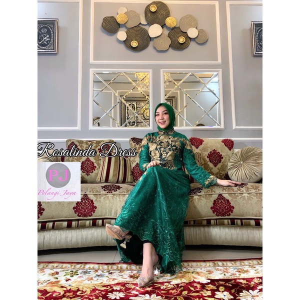 Gamis Rosalinda Bordir Original PJ Butik