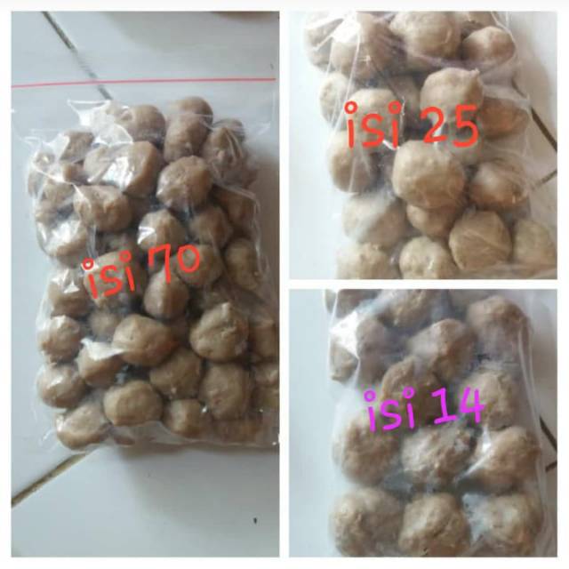 

Bakso sapi homemade tanpa pengawet frozen