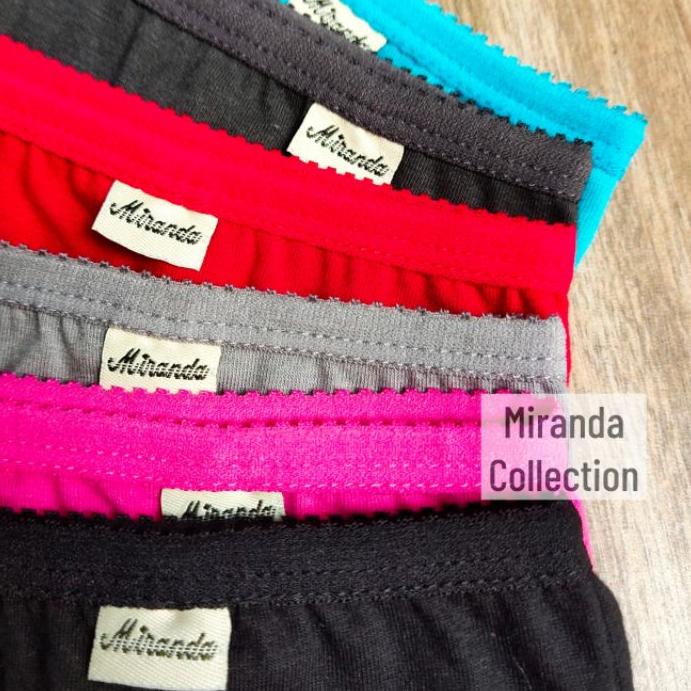 ☟ Celana Dalam / CD Wanita Super Jumbo BB 100an Kg Bahan Katun CVC - Miranda 8069 ♪