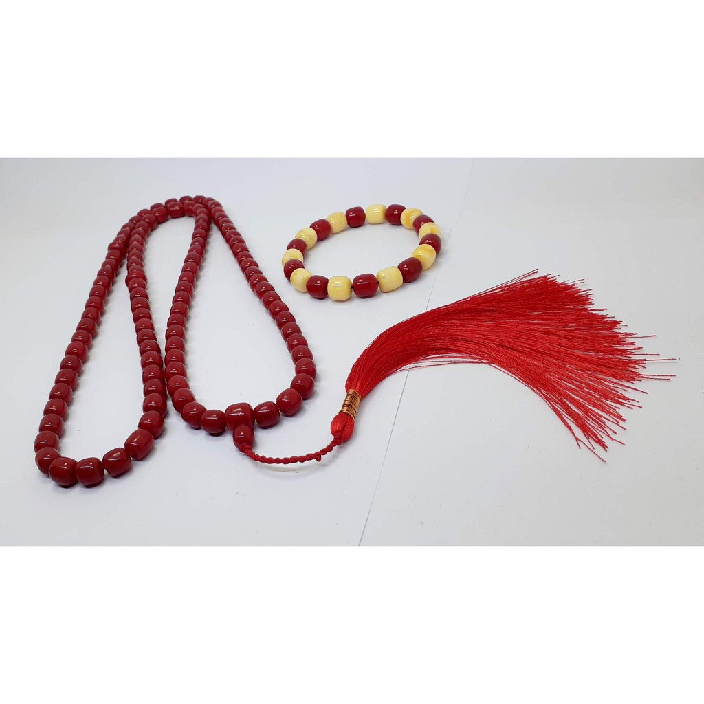 TASBIH DAN GELANG BATU CORAL MARJAN TERBARU