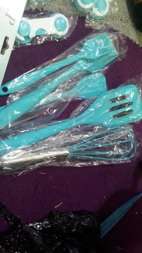 Spatula Silikon Tahan Panas 5 In 1 Alat Masak Sutil Utensil Premium