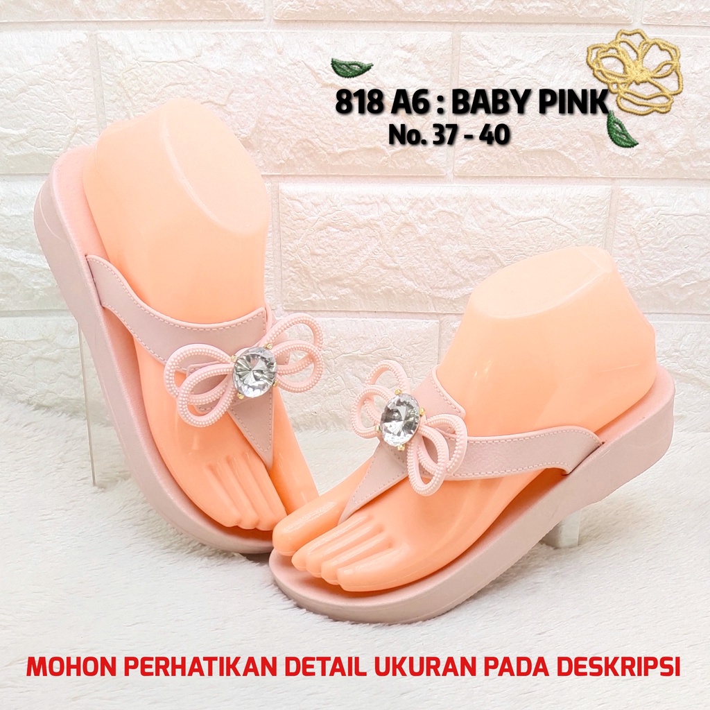 Sendal jepit wanita 818 A6 Balance Sandal karet perempuan terbaru SDLWW