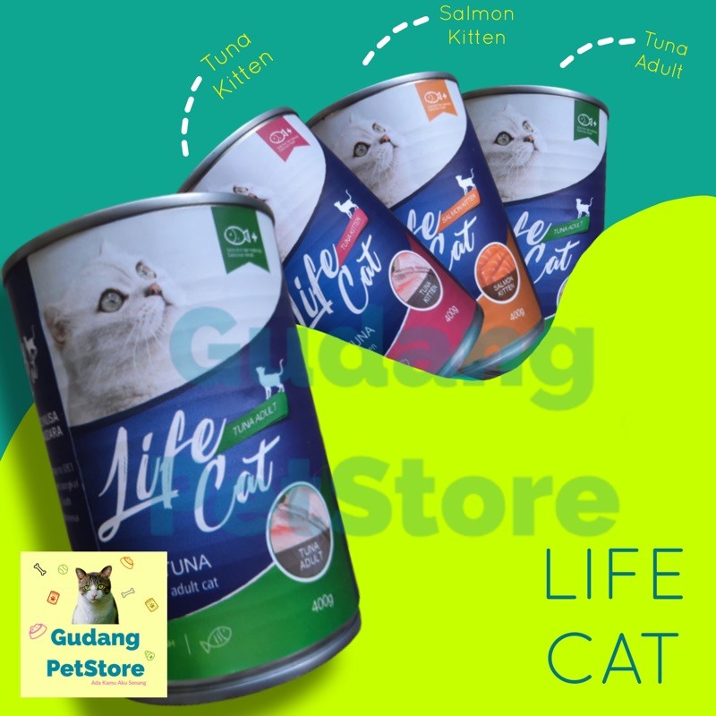 PROMO: LIFE CAT KALENG Adult Kitten 400gr lifecat wet food makanan kucing kaleng basah Image 8