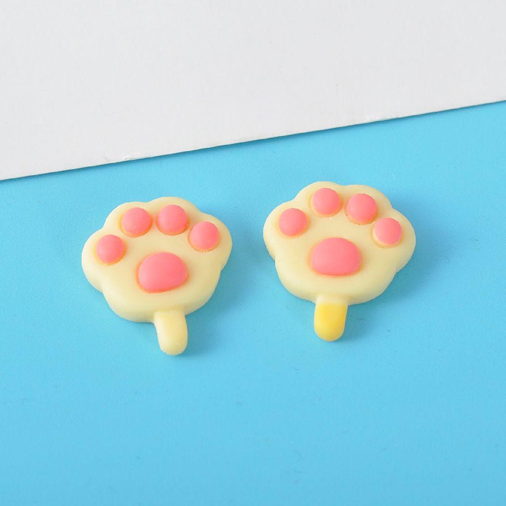 AUGUSTINA Agustina Cat Claw Nail charms Cute Kawaii Resin Flatback Dekorasi Telepon DIY Perlengkapan Kerajinan Manikur Aksesoris