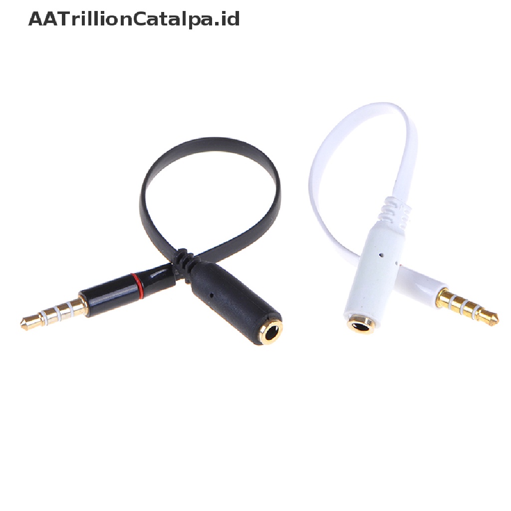 (AATrillionCatalpa) Kabel extension audio jack 3.5mm Male Ke female Untuk headset