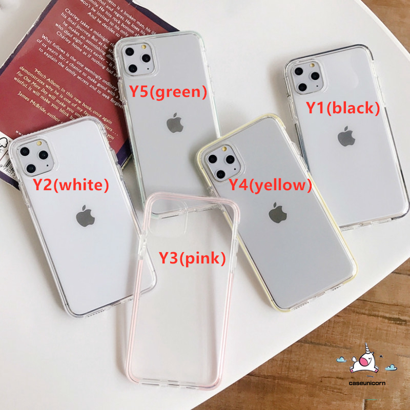 Soft Case Tpu Transparan Anti Jatuh Cover Iphone 6 6s 7 8 Plus X Xr Xs 11 Pro Max 12 Mini