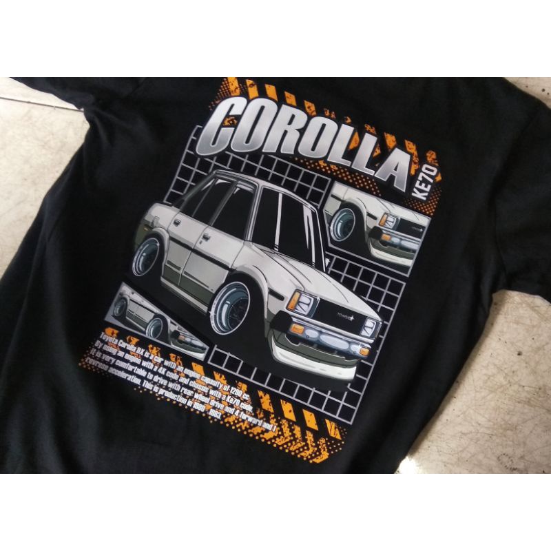 Kaos Mobil Corolla DX KE70 Kaos Mobil Retro