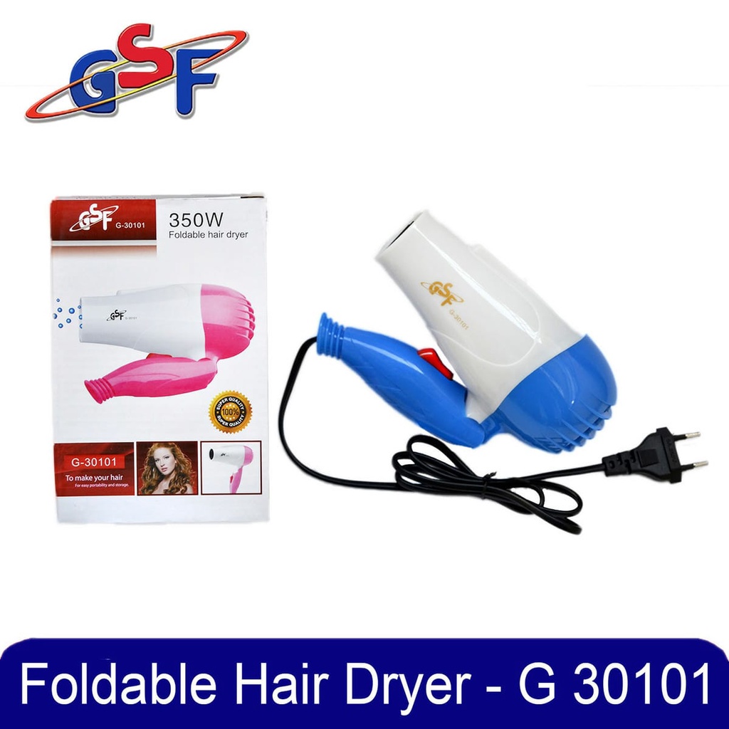 Hair Dryer Mini Foldable - Alat Pengering Rambut Lipat 350 Watt GSF G 30101