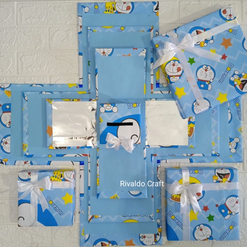 

Snack Box kosongan 4 kotak || explosion box || free plastik uang