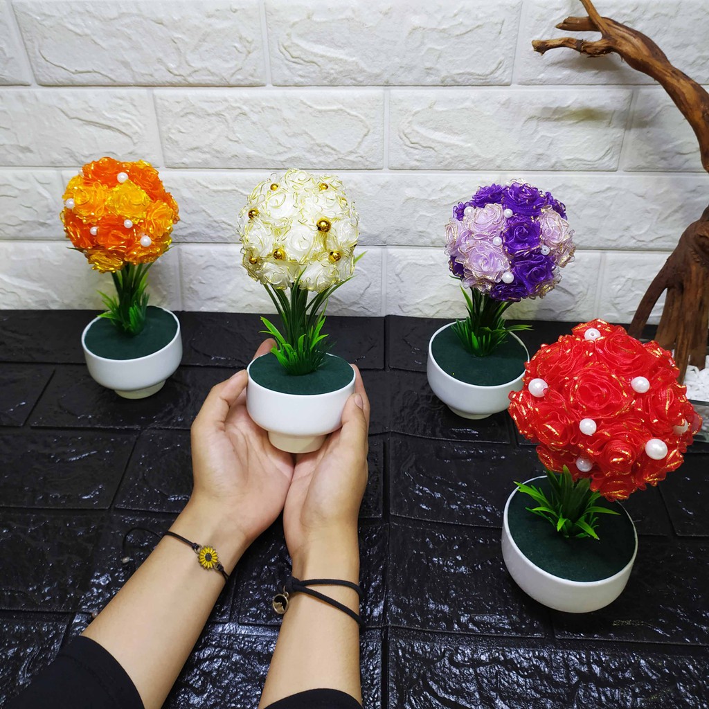 Flower Ball - Pajangan Bunga Imitasi Dekorasi Cantik