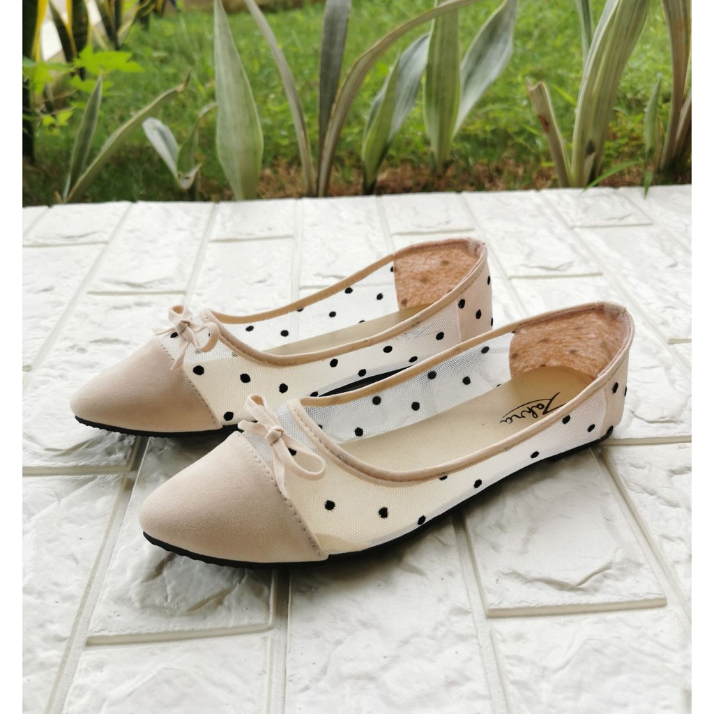 Arlaine- FLOW sepatu flat shoes wanita / sepatu brukat / sepatu flat / flatshoes pita