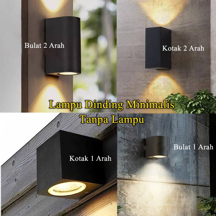 Lampu Dinding Tempel Minimalis Mr16 Waterproof