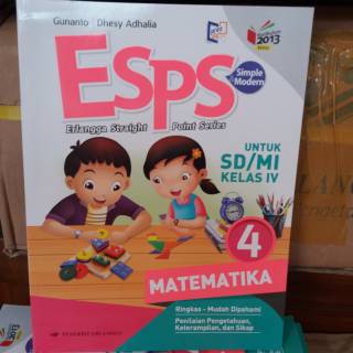 Esps Matematika 4 Untuk Sd Mi Kelas Iv K13n Erlangga Shopee Indonesia