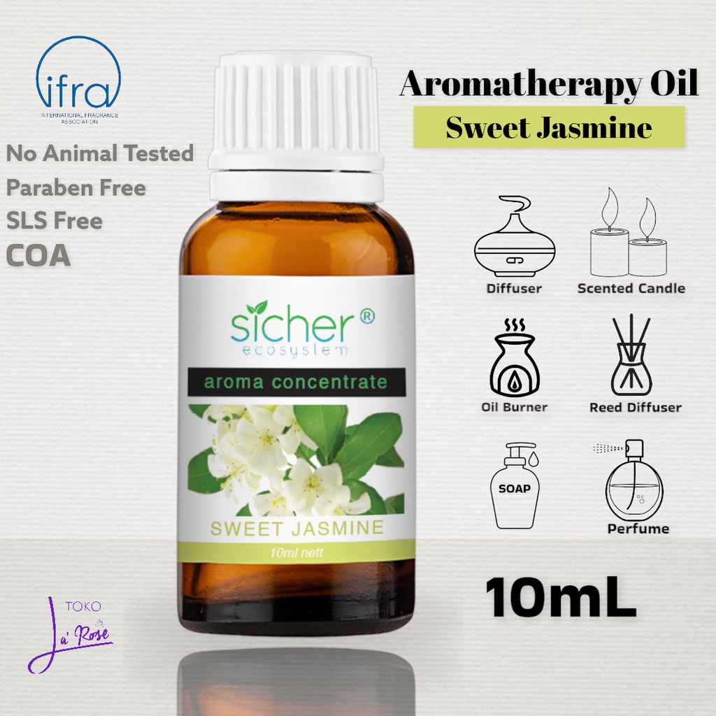 Jasmine Aromatherapy Sicher Essential Oil Pewangi Ruangan Aromaterapi Diffuser Humidifier 10ml