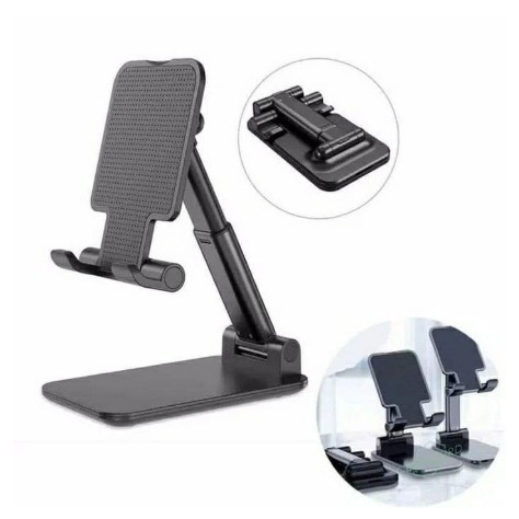 Tempat dudukan hp dimeja bisa dilipat / folding desktop phone holder stand